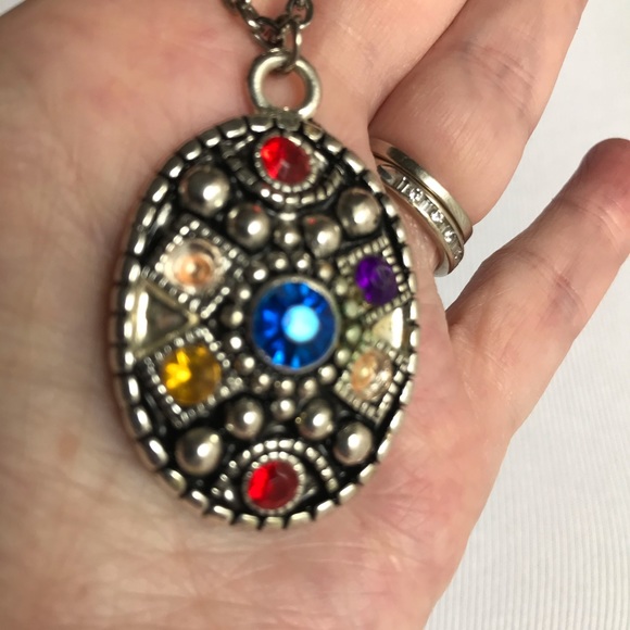 Vintage Jewelry - VTG Multi Gemstone Necklace